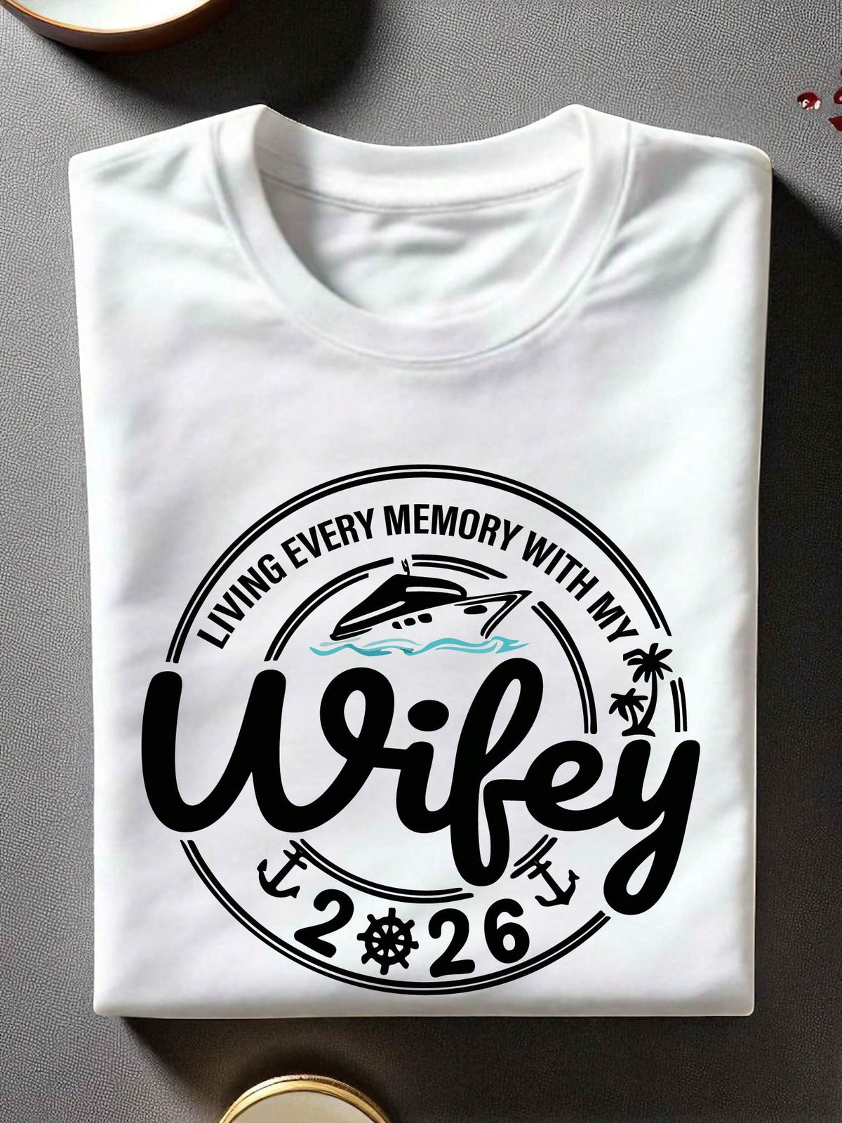 1PC Living Every Memory Couple T-Shirt