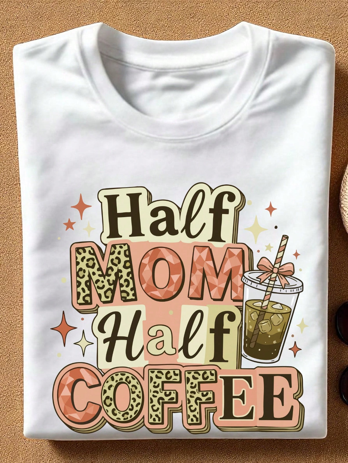 Half Mom Half Coffee T-Shirt