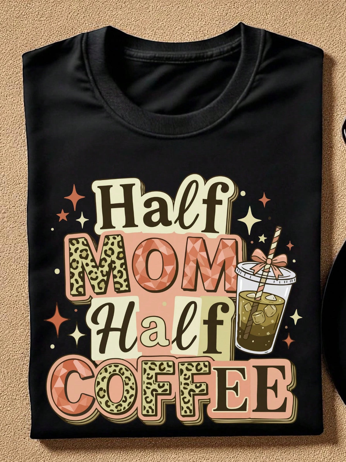 Half Mom Half Coffee T-Shirt