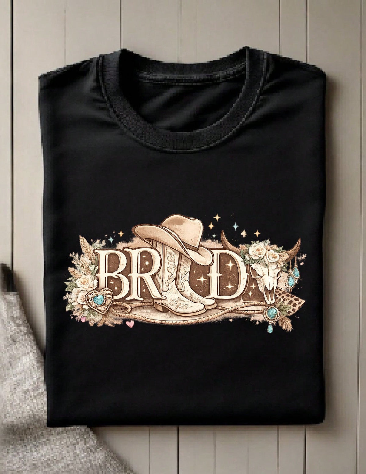 Bride Boots Hat T-Shirt