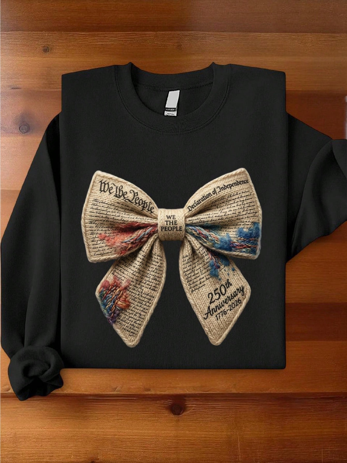 250 Years Anniversary Coquette Faux Yarn Sweatshirt