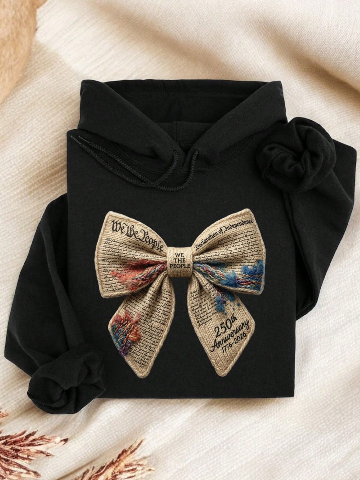 250 Years Anniversary Coquette Faux Yarn Hoodie