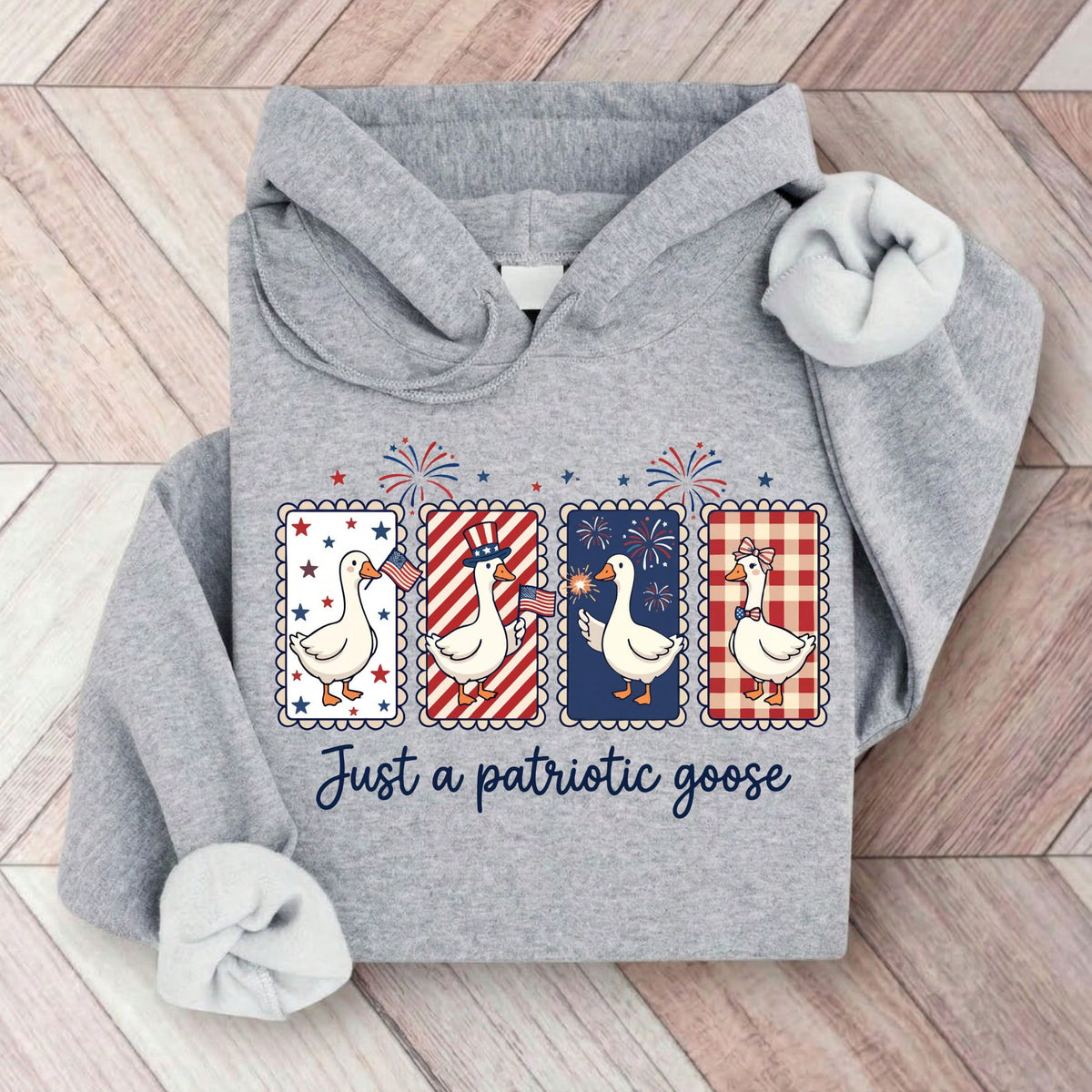Just A Patriotic Goose Hoodie
