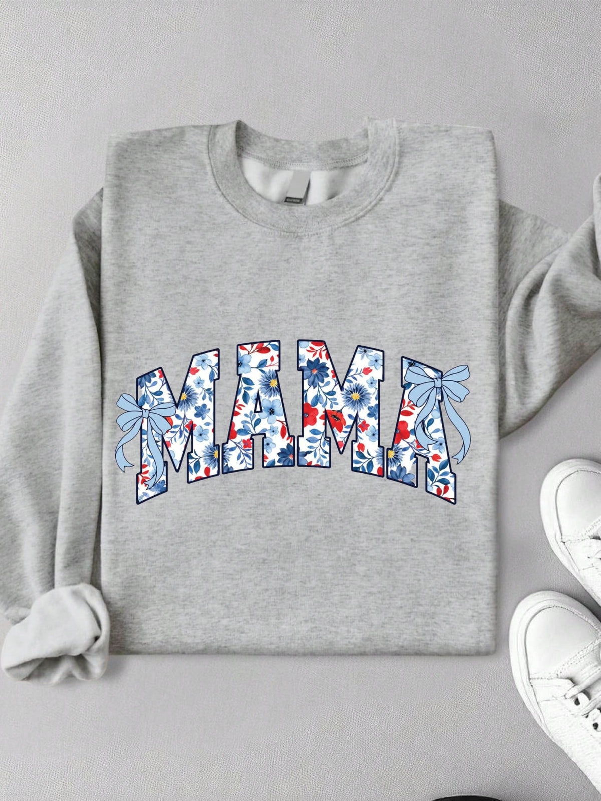 Floral Mama Bow Sweatshirt