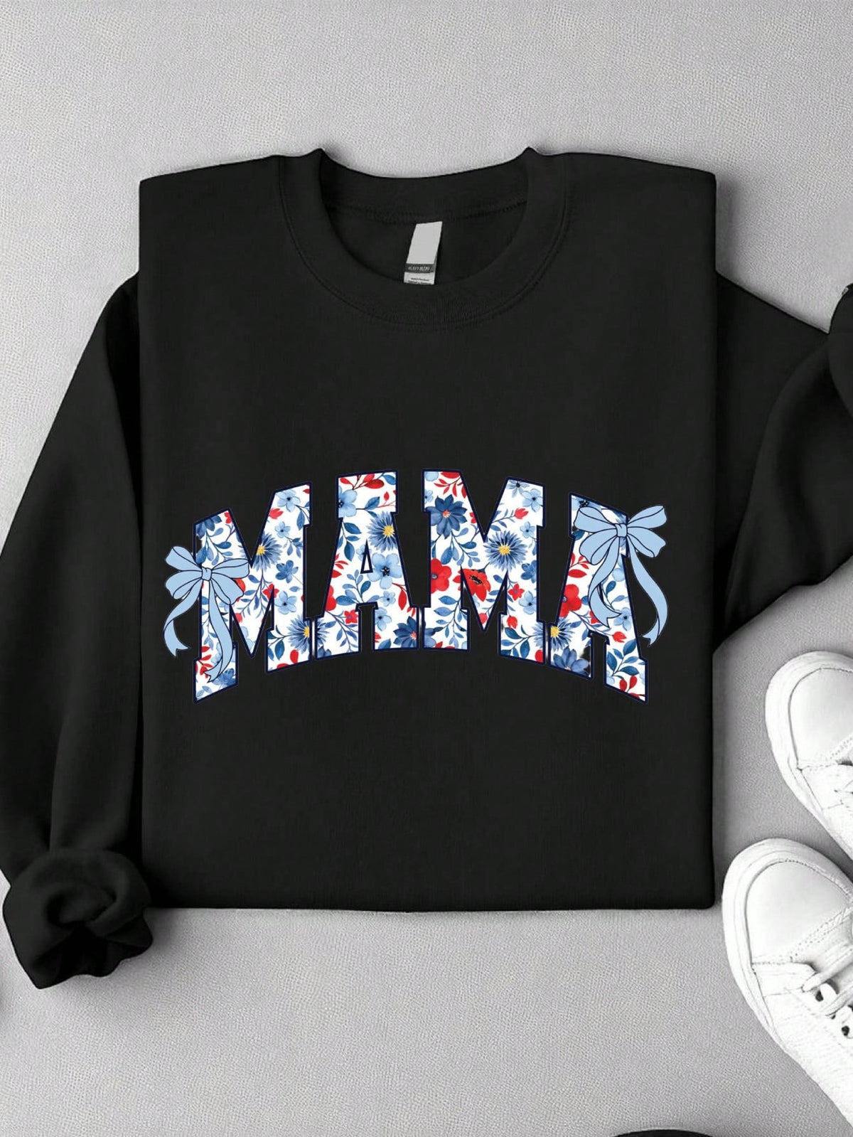 Floral Mama Bow Sweatshirt