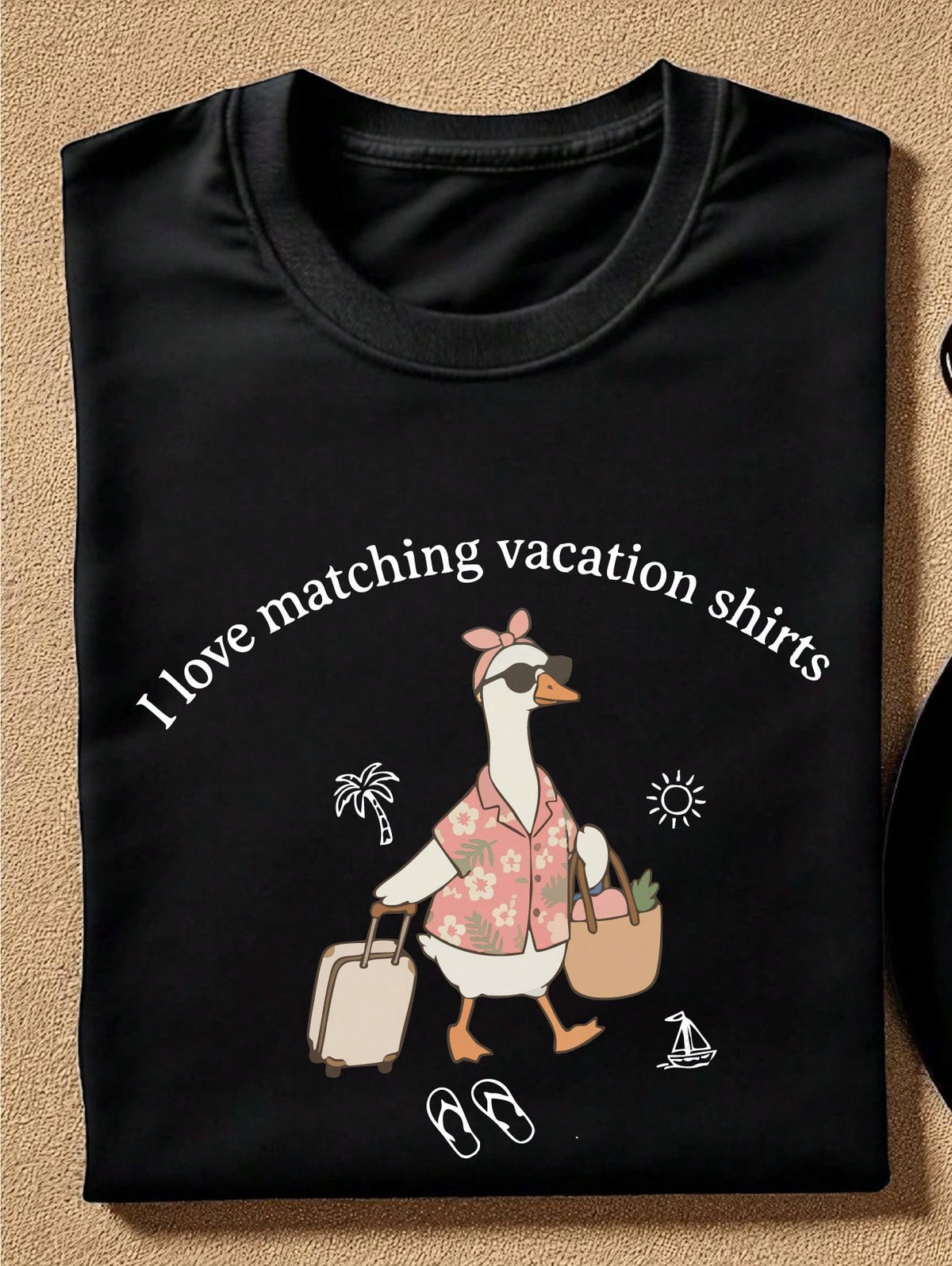 1 PC I Love Matching Vacation T-Shirt