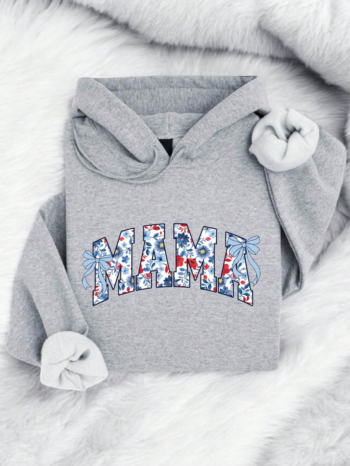 Floral Mama Bow Hoodie
