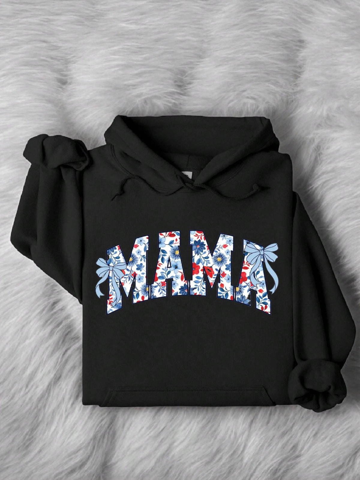 Floral Mama Bow Hoodie