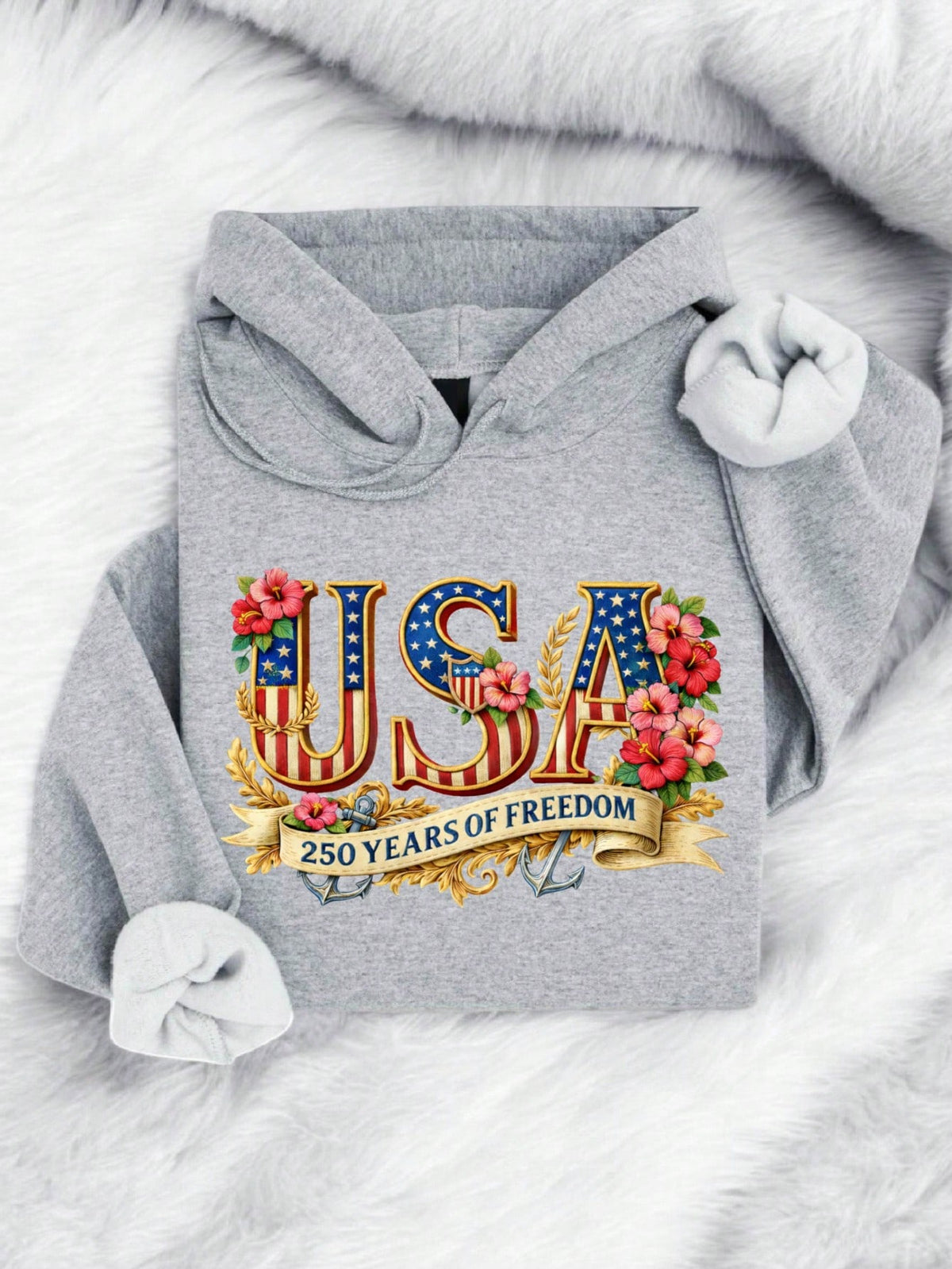 USA 250 Years Of Freedom Hoodie