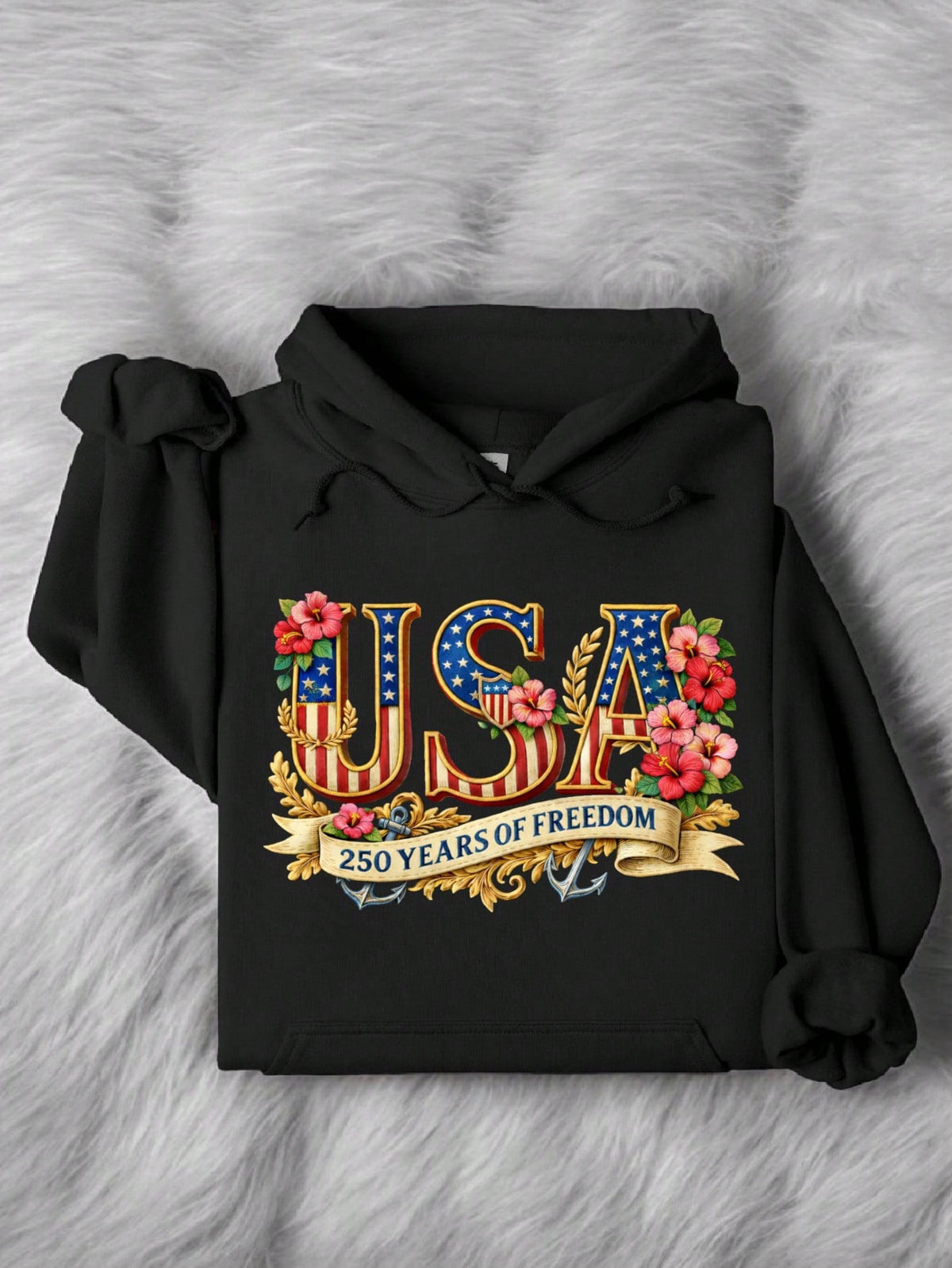 USA 250 Years Of Freedom Hoodie