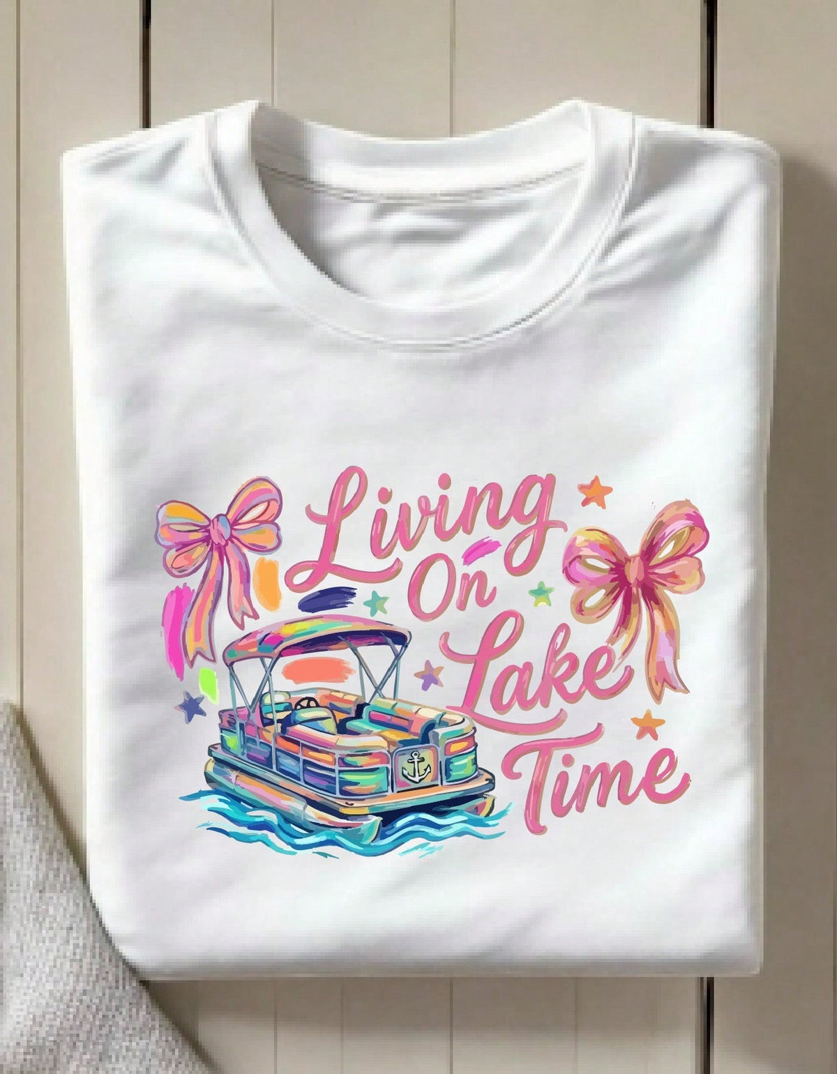 Living On Lake Time T-Shirt