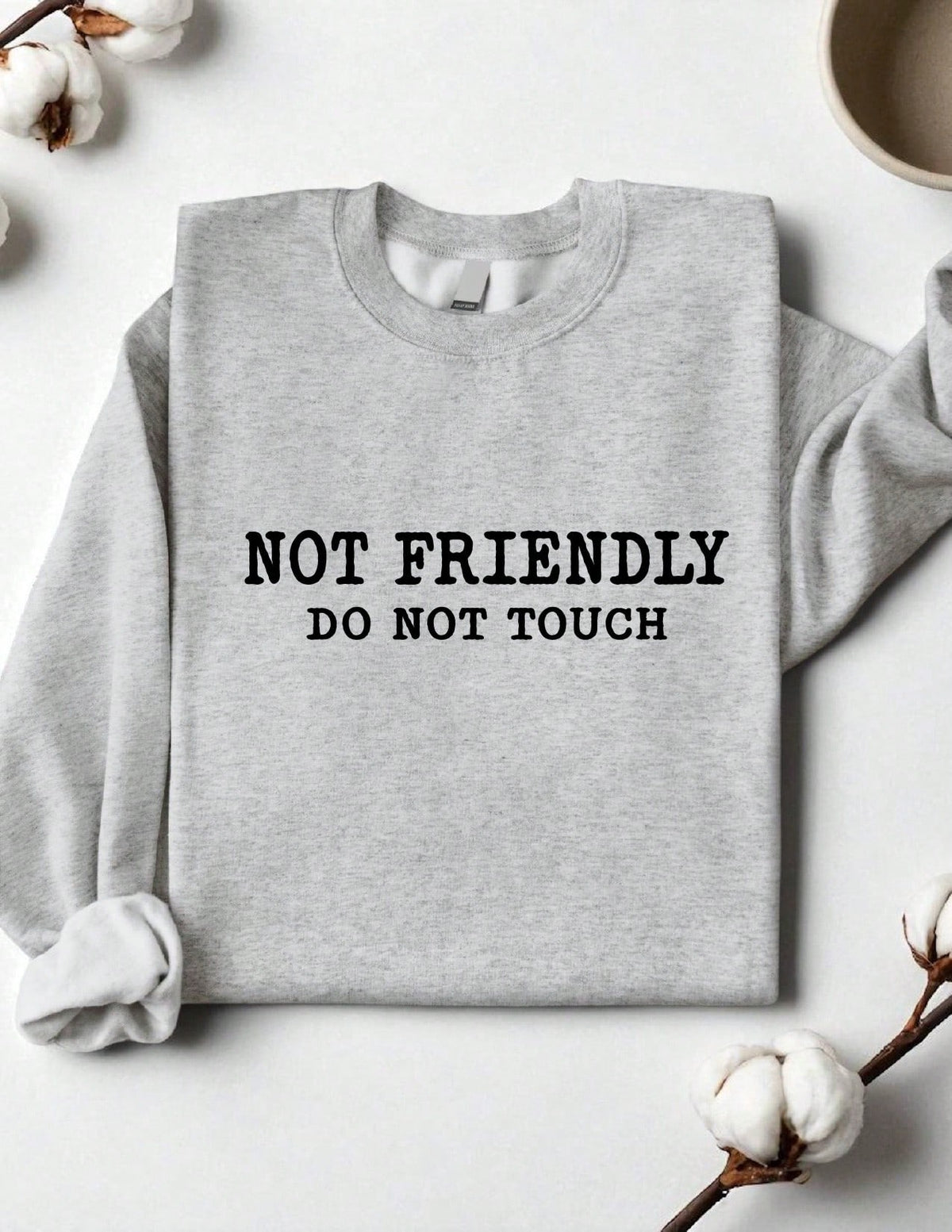 Not Friendly Don't Touch Sweatshirt