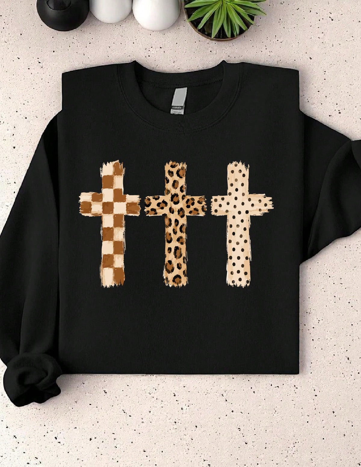 Cross Trio Brushstroke Sweatshirt