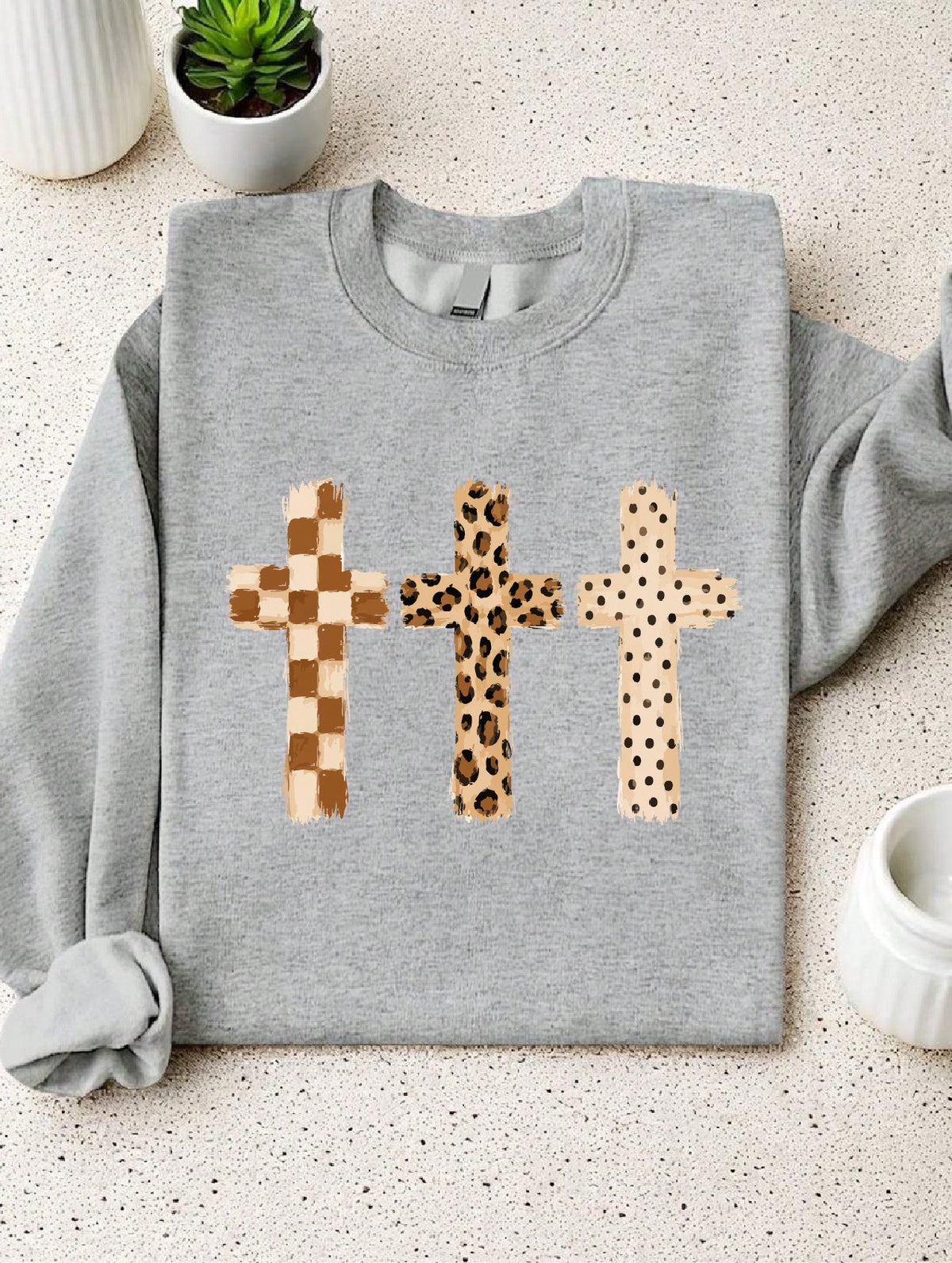 Cross Trio Brushstroke Sweatshirt