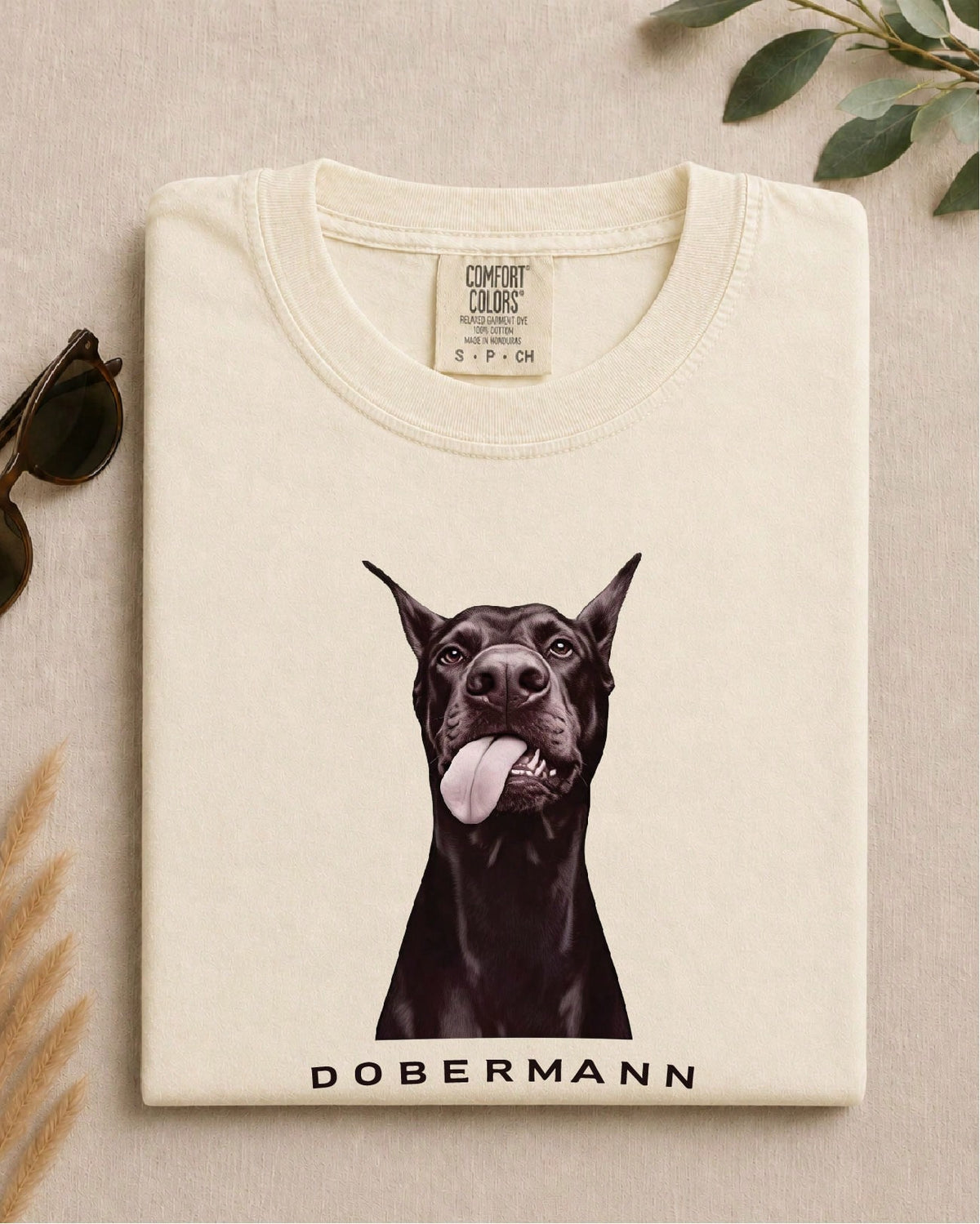 Women Letter & Dog Graphic T-Shirt