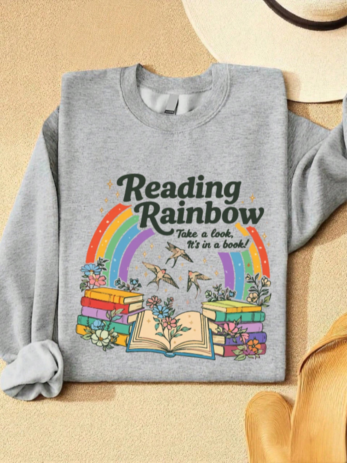 Retro Reading Rainbow Sweatshirt