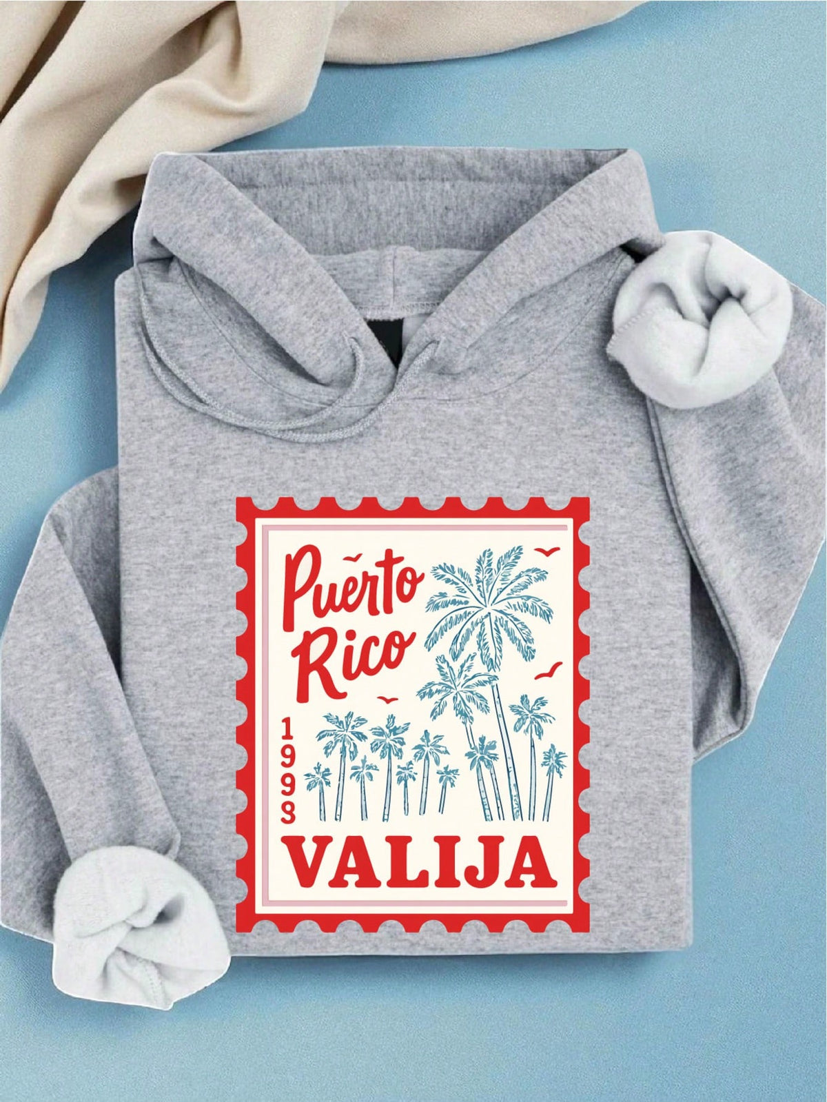 Puerto Rico Stamp Hoodie