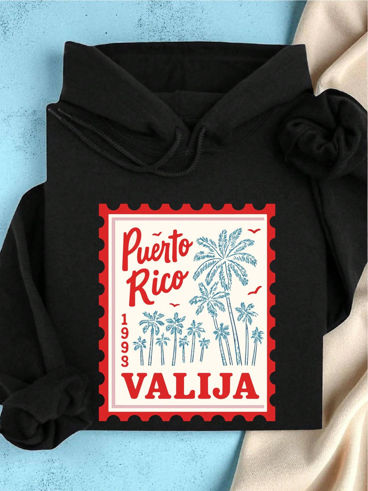 Puerto Rico Stamp Hoodie