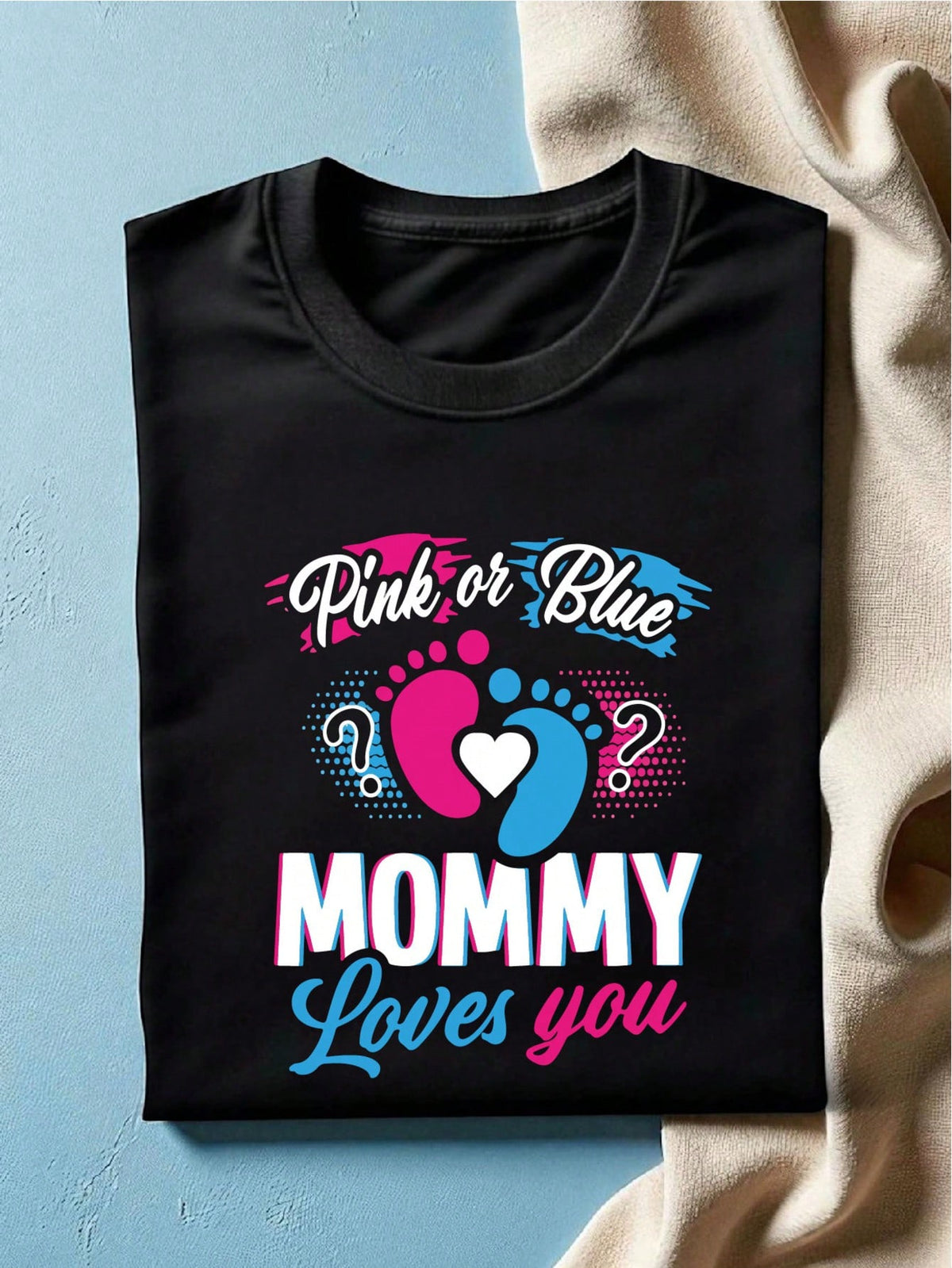 1PC Pink Or Blue Gender Reveal T-Shirt