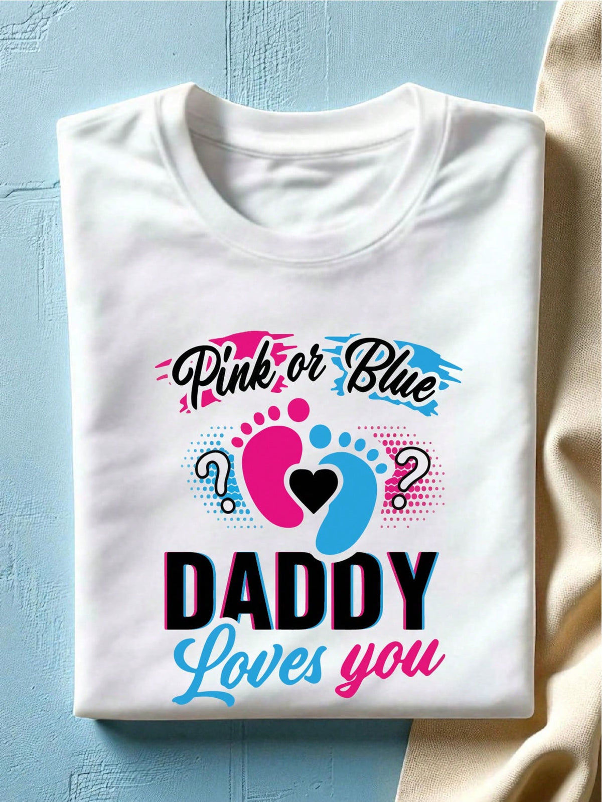 1PC Pink Or Blue Gender Reveal T-Shirt