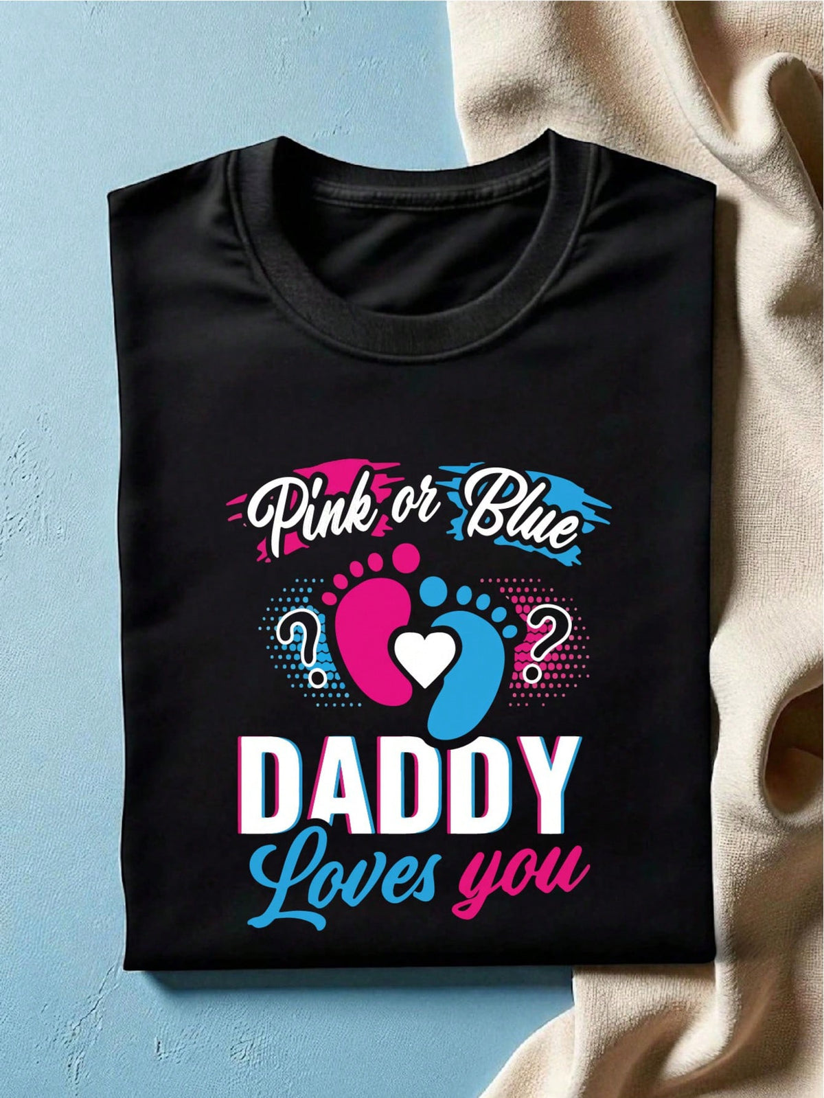 1PC Pink Or Blue Gender Reveal T-Shirt