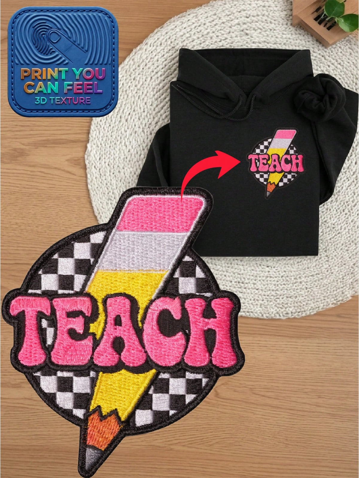 Retro Teach Hoodie