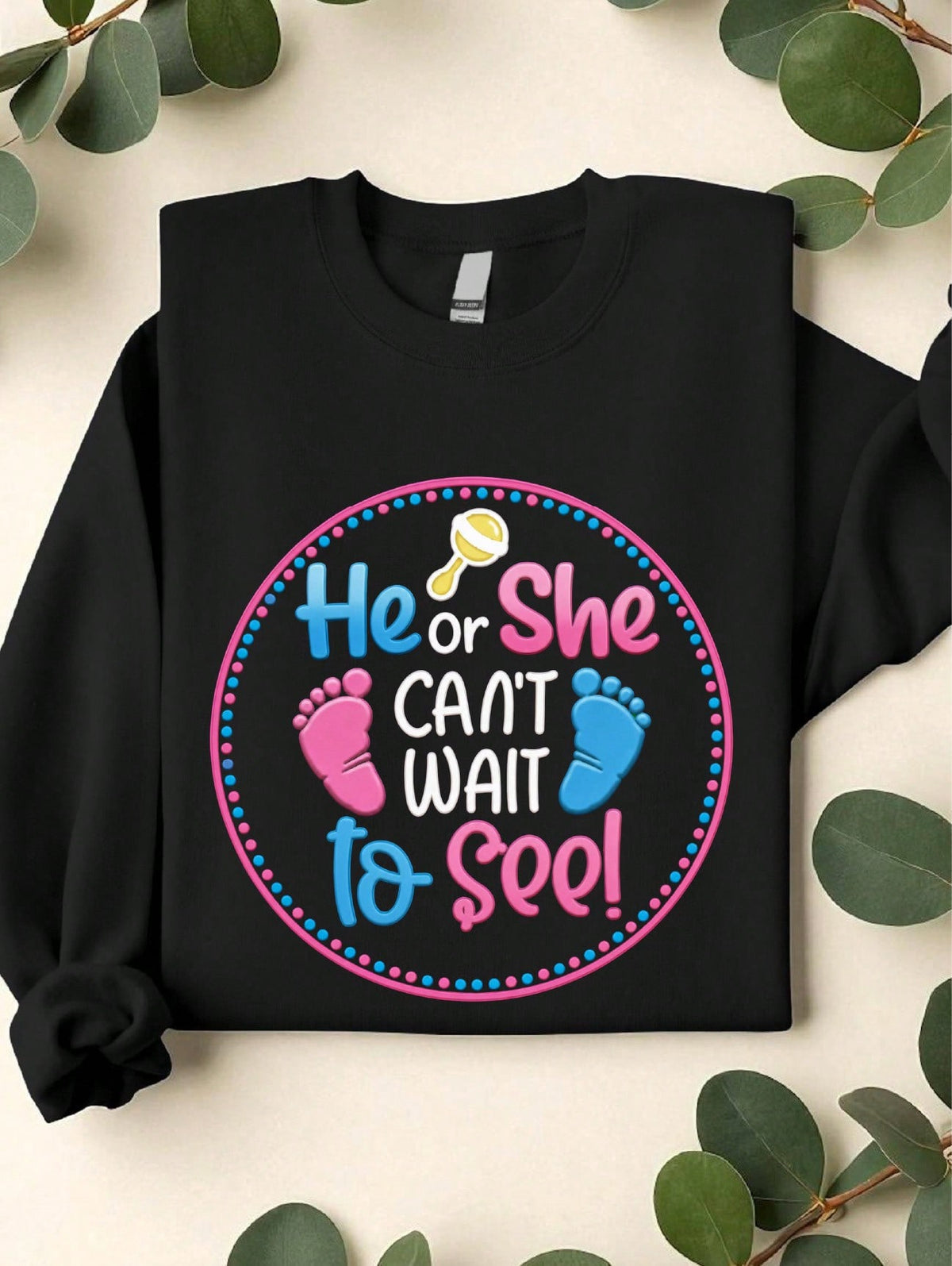 He Or She Cant Wait To See Sweatshirt