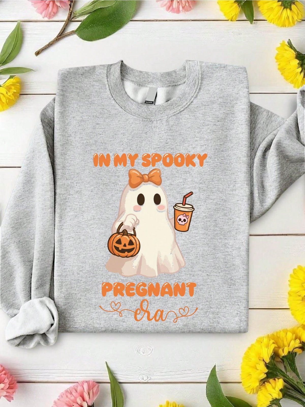 Funny Pregnant Girl Halloween Sweatshirt