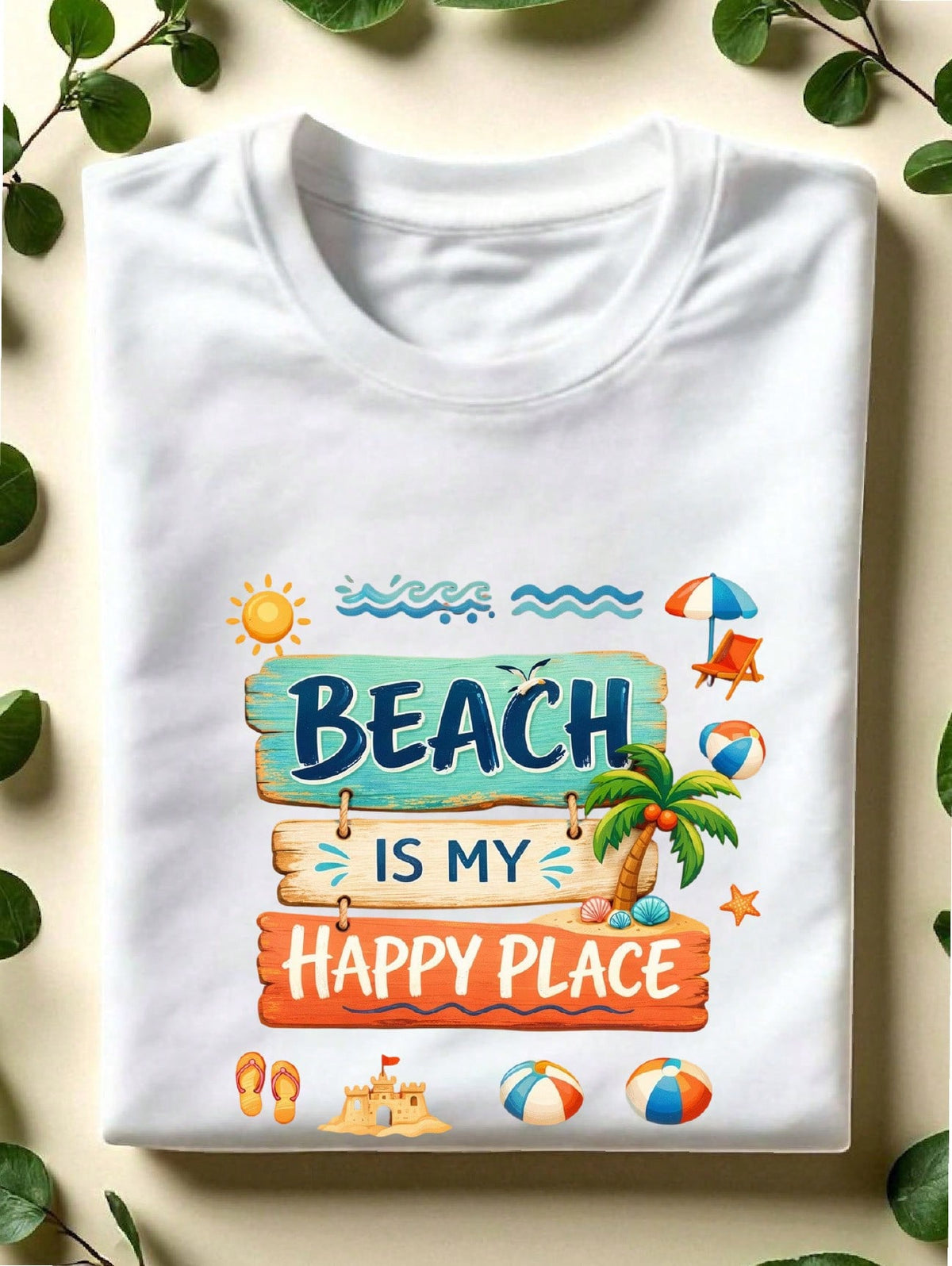 Beach Is My Happy Place T-Shirt