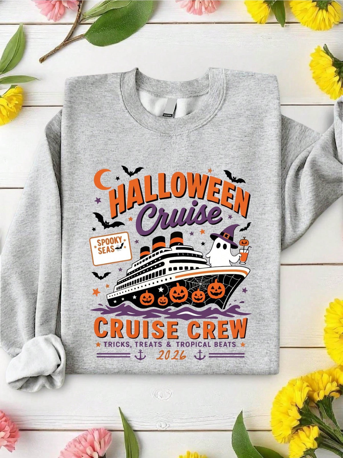 Retro Halloween Cruise Sweatshirt