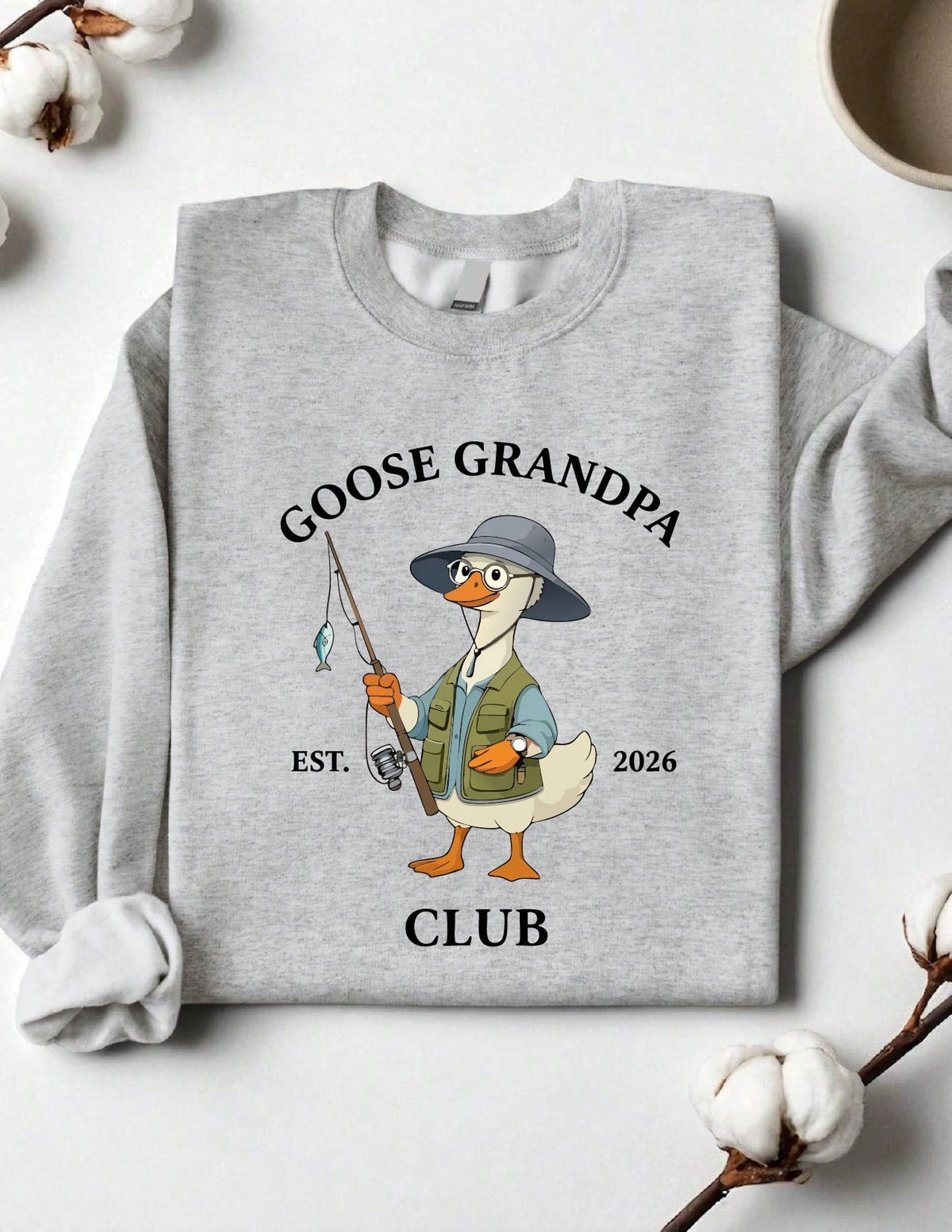 1 PC Matching Grandparent EST 2026 Sweatshirt