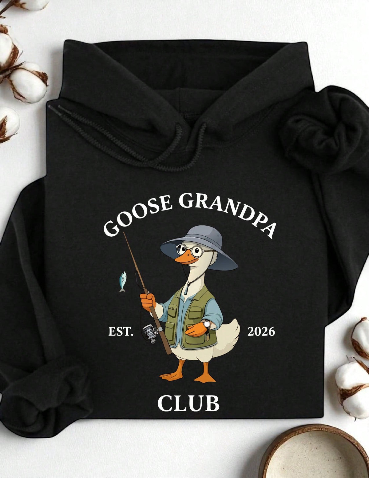 1 PC Matching Grandparent EST 2026 Hoodie