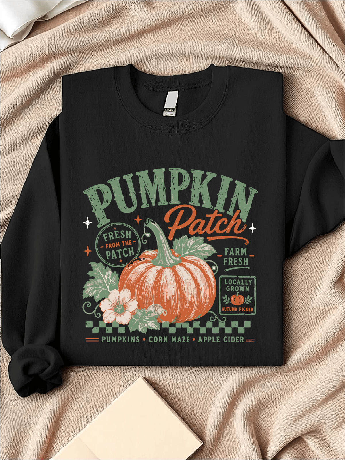 Retro Pumpkin Patch Sweatshirt