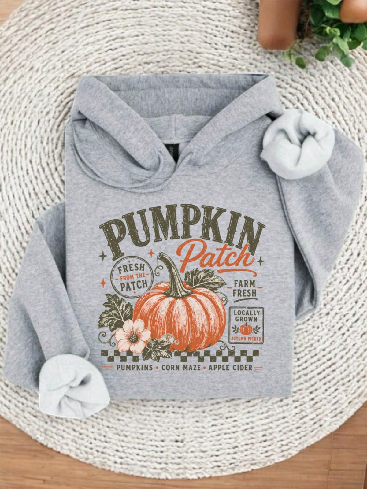 Retro Pumpkin Patch Hoodie