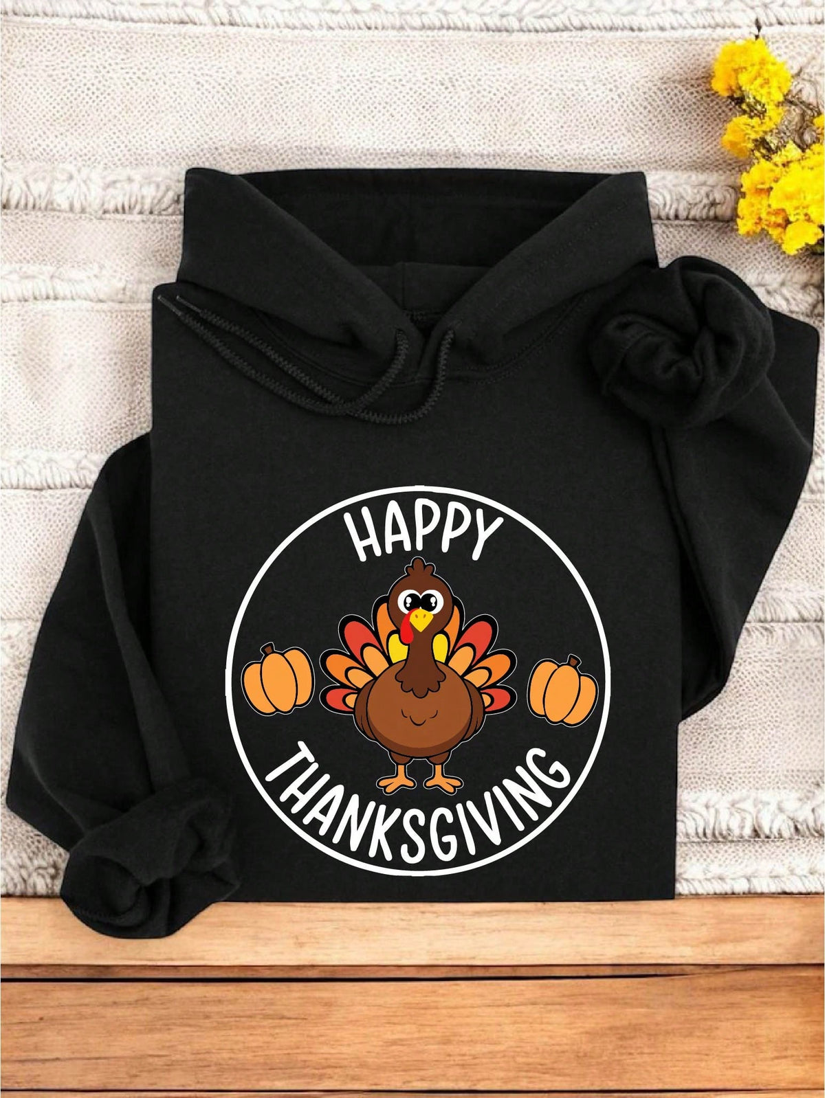 Retro Happy Thanksgiving Hoodie