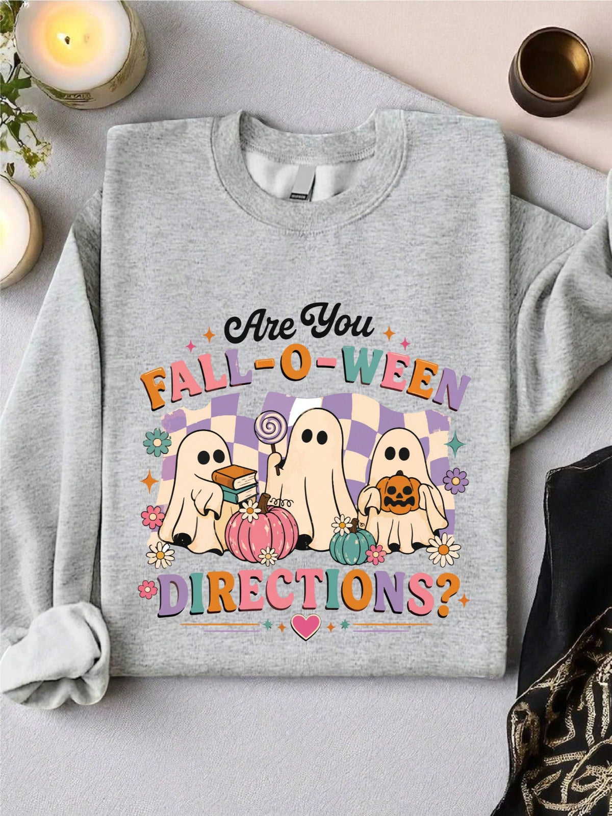 Retro Halloween Teacher Sweatshirt