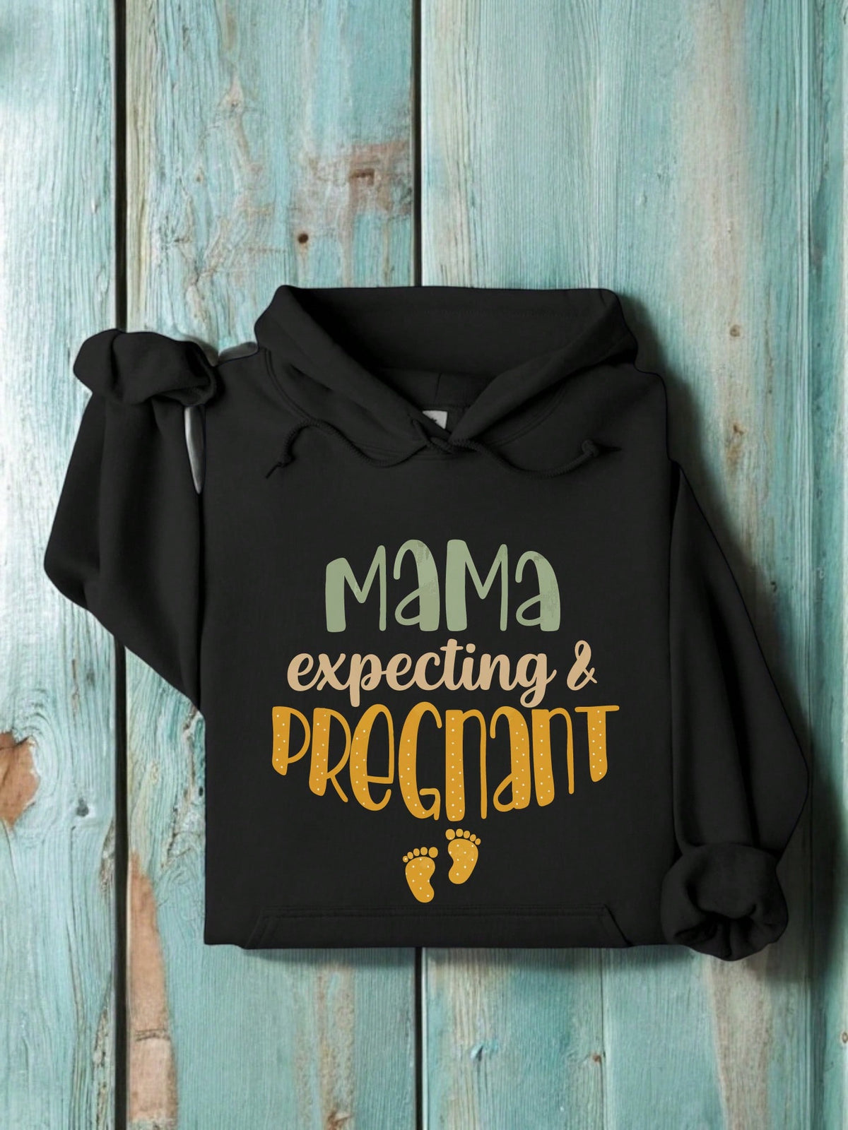 Mama Expecting And Pregnant Hoodie