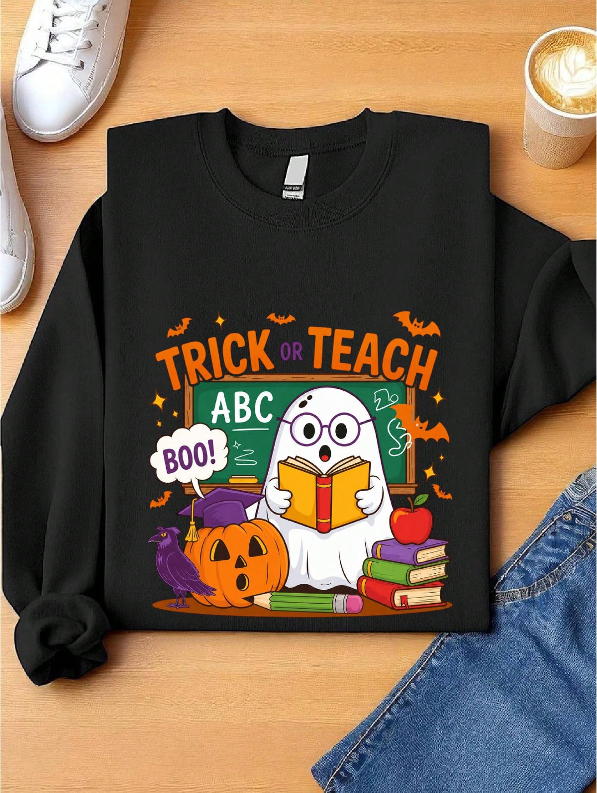 Trick Or Treat Teacher Sweatshirt