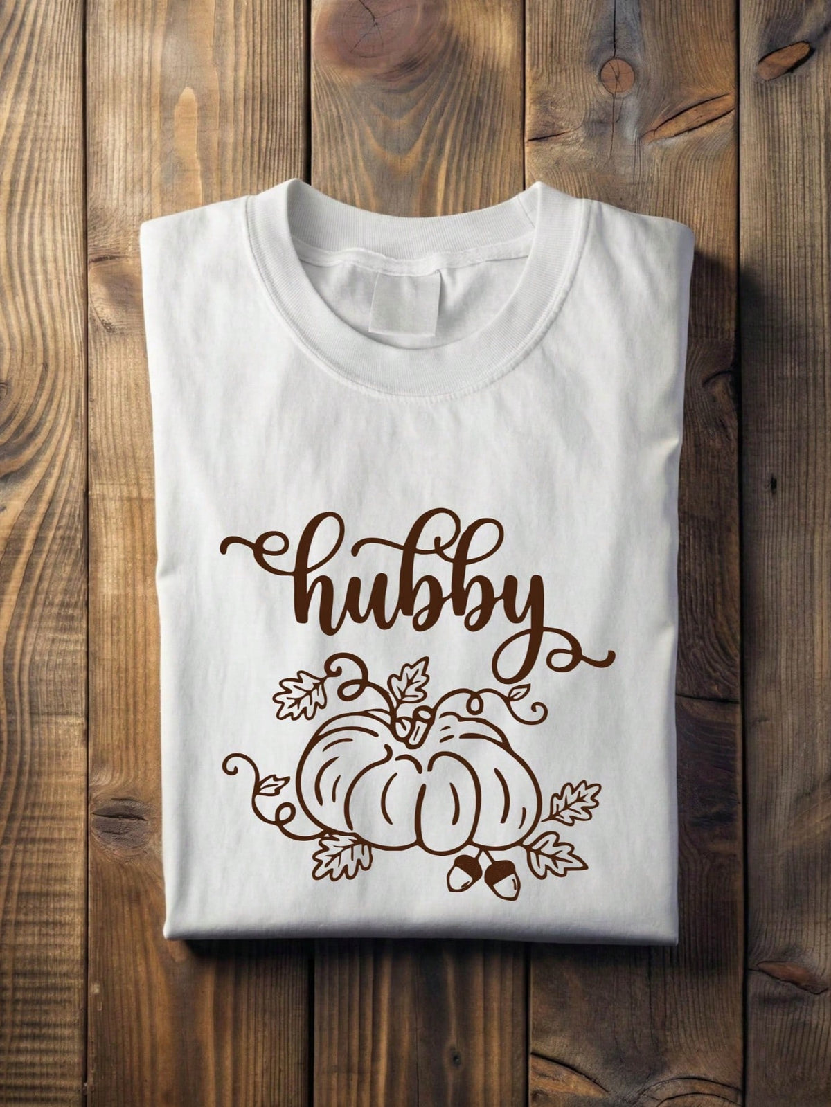 1 PC Wifey Hubby Pumpkin T-Shirt
