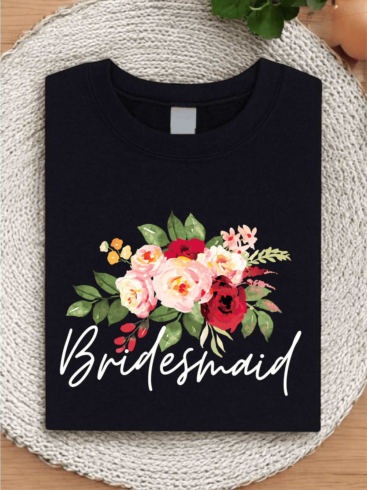 1Pc Floral Bridal T-Shirt