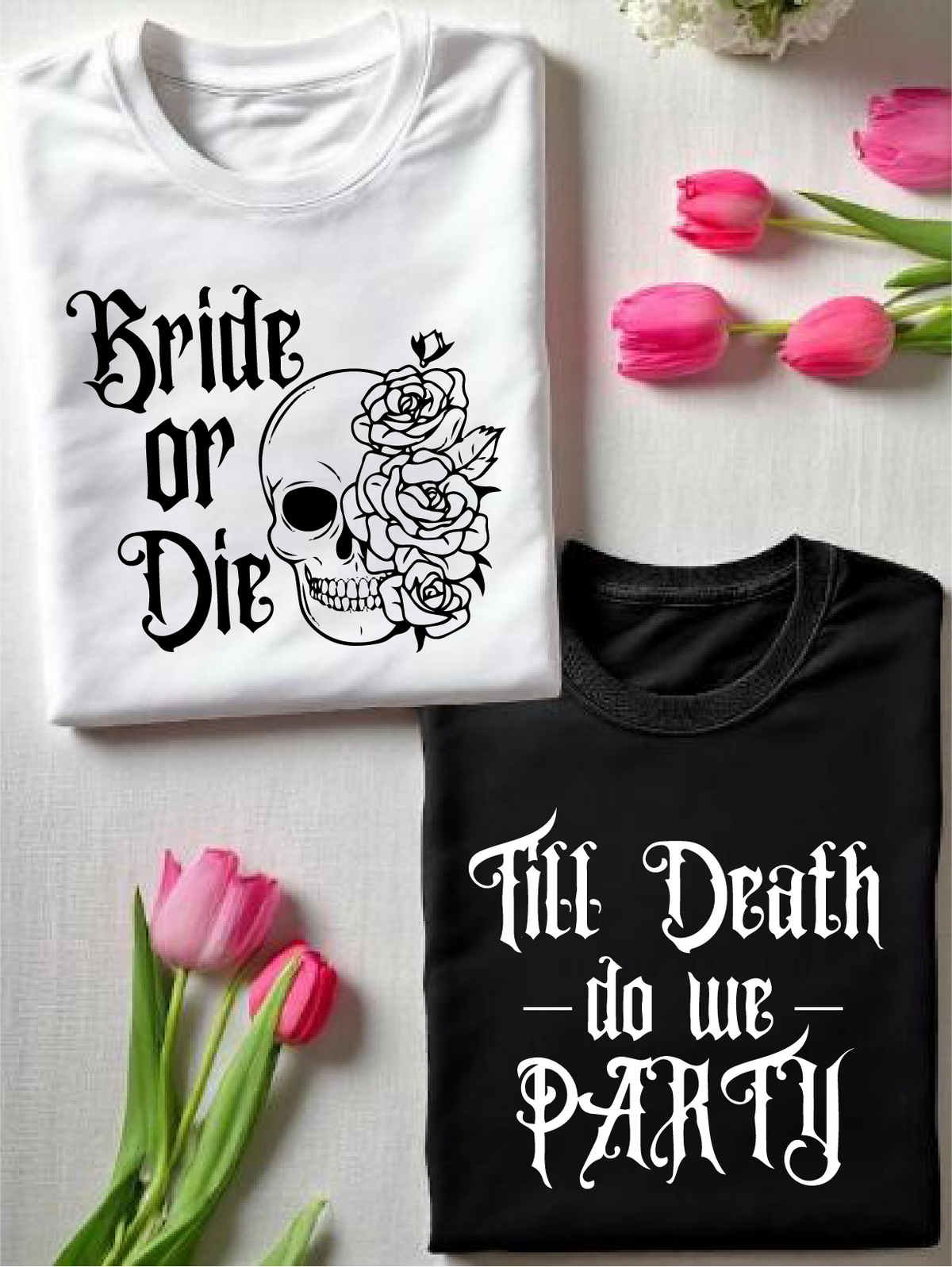 1Pc Rock And Roll Theme Bachelorette T-Shirt