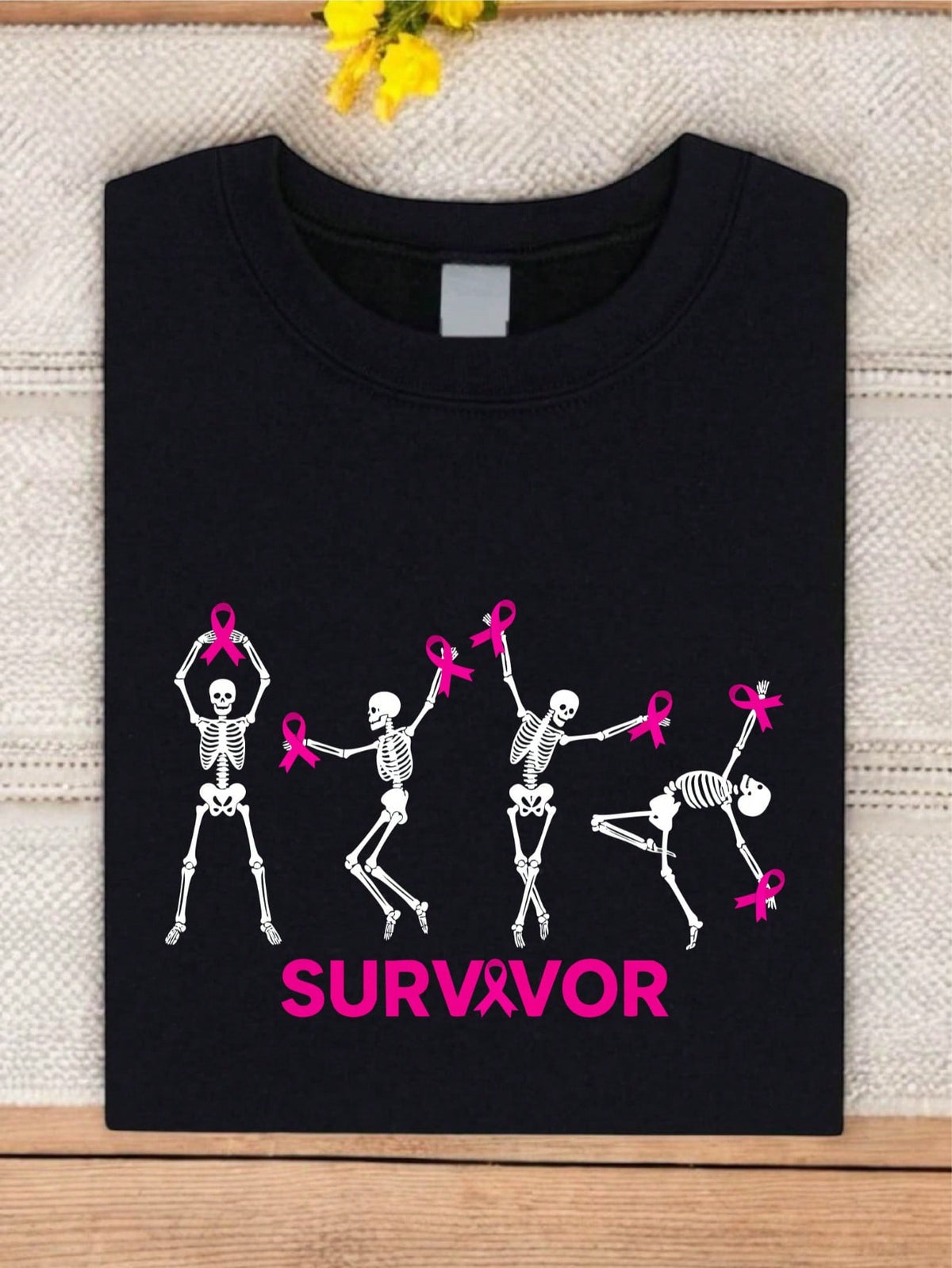 Dancing Skeletons Breast Cancer T-Shirt