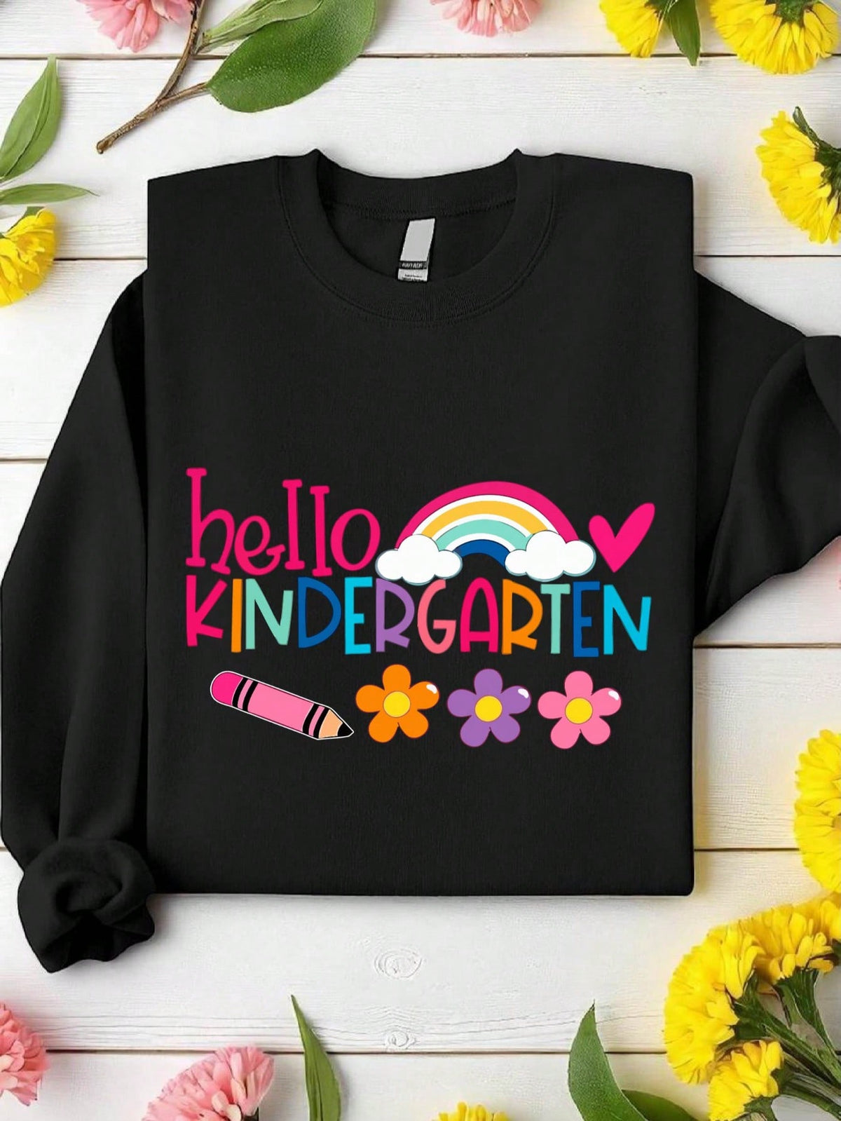 Retro Hello Kindergarten Sweatshirt