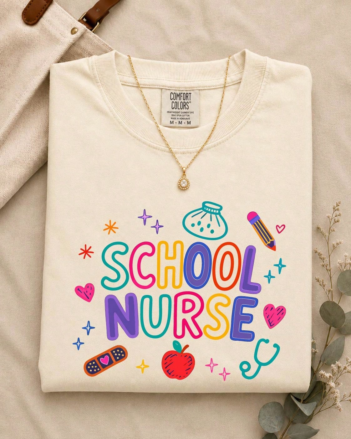 Cute School Nurse Comfort T-Shirt