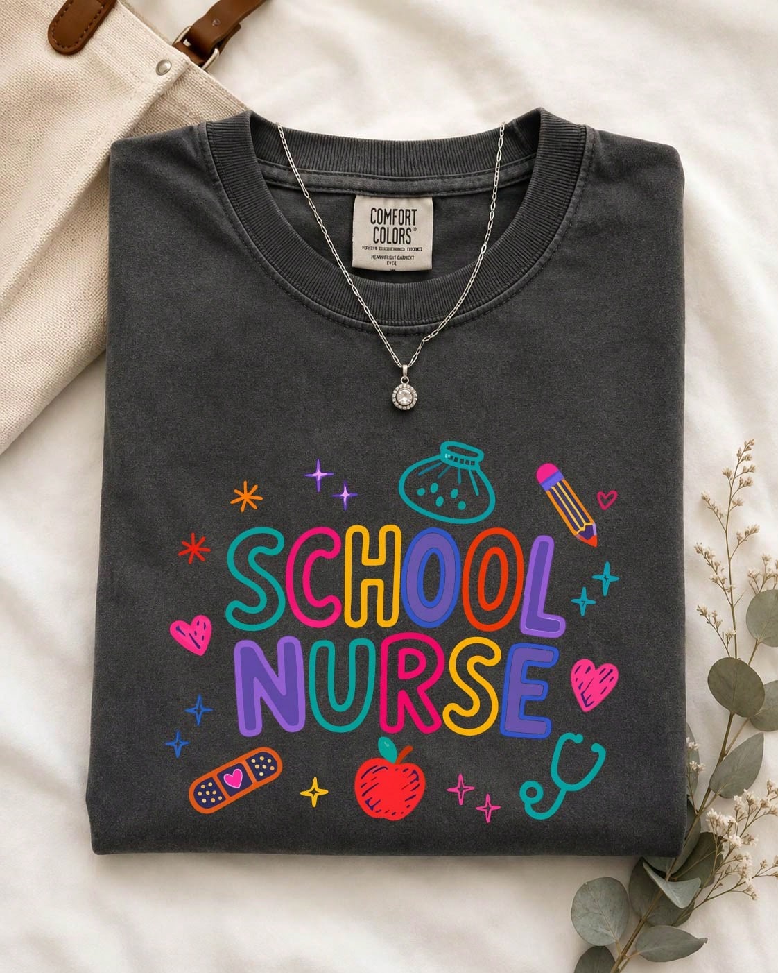 Cute School Nurse Comfort T-Shirt
