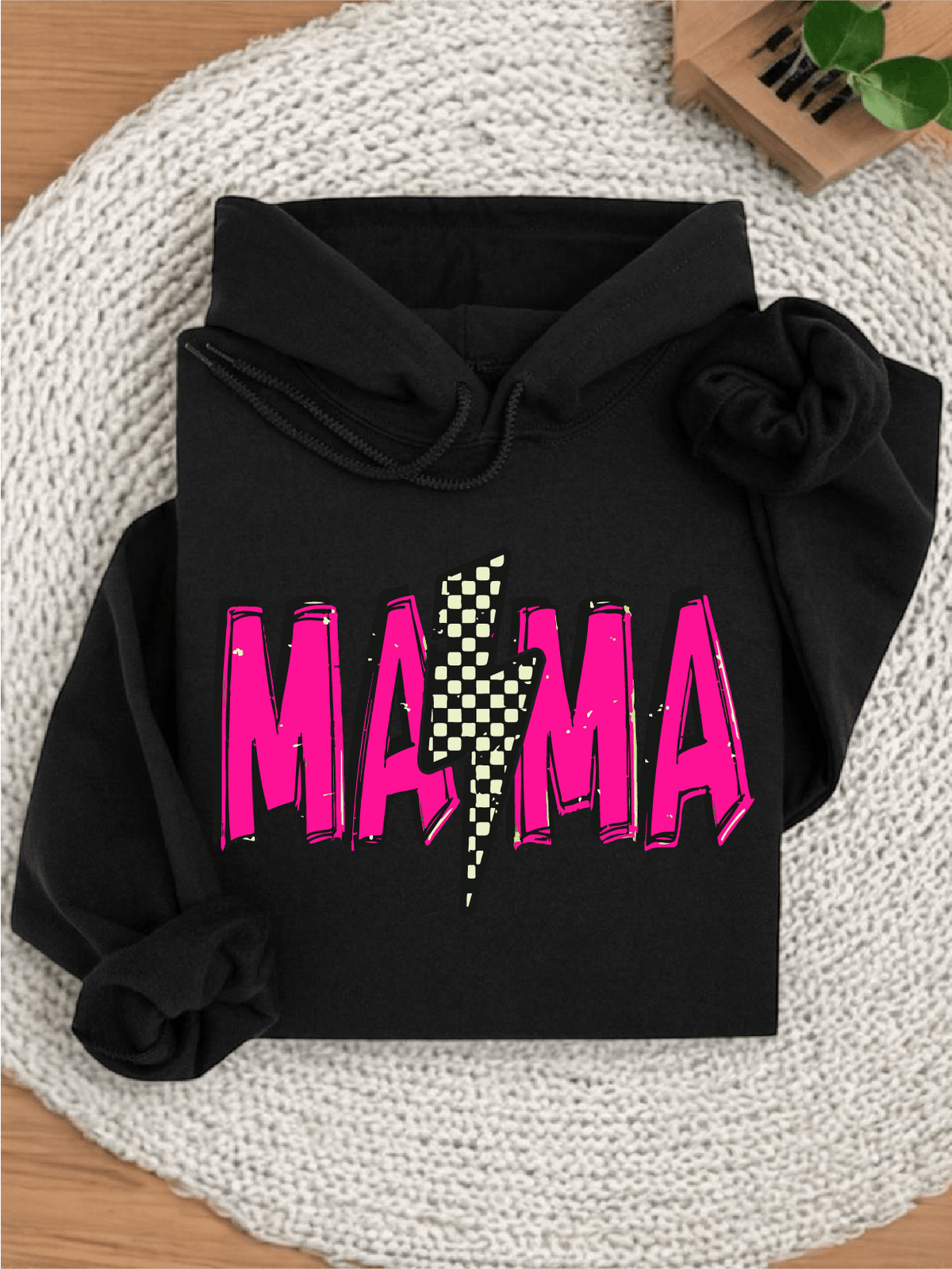 Checkered Mama Hoodie