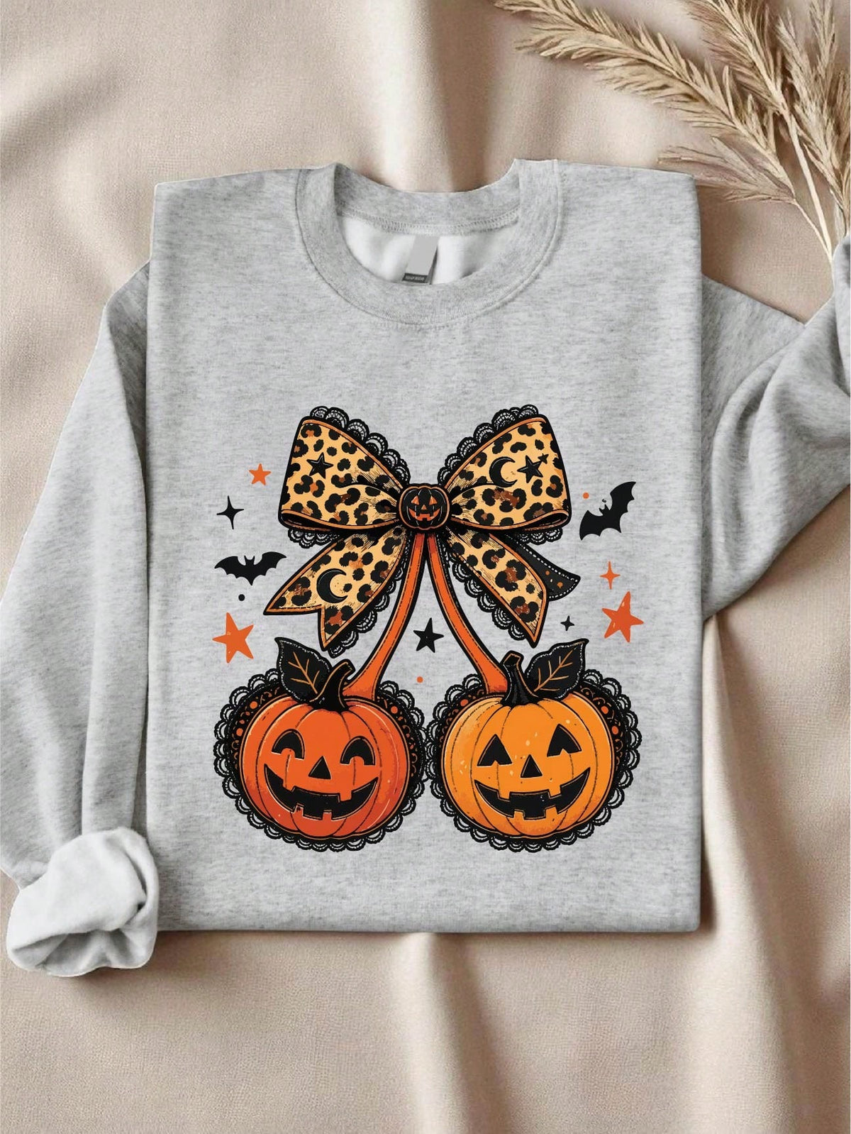 Coquette Halloween Pumpkin Sweatshirt
