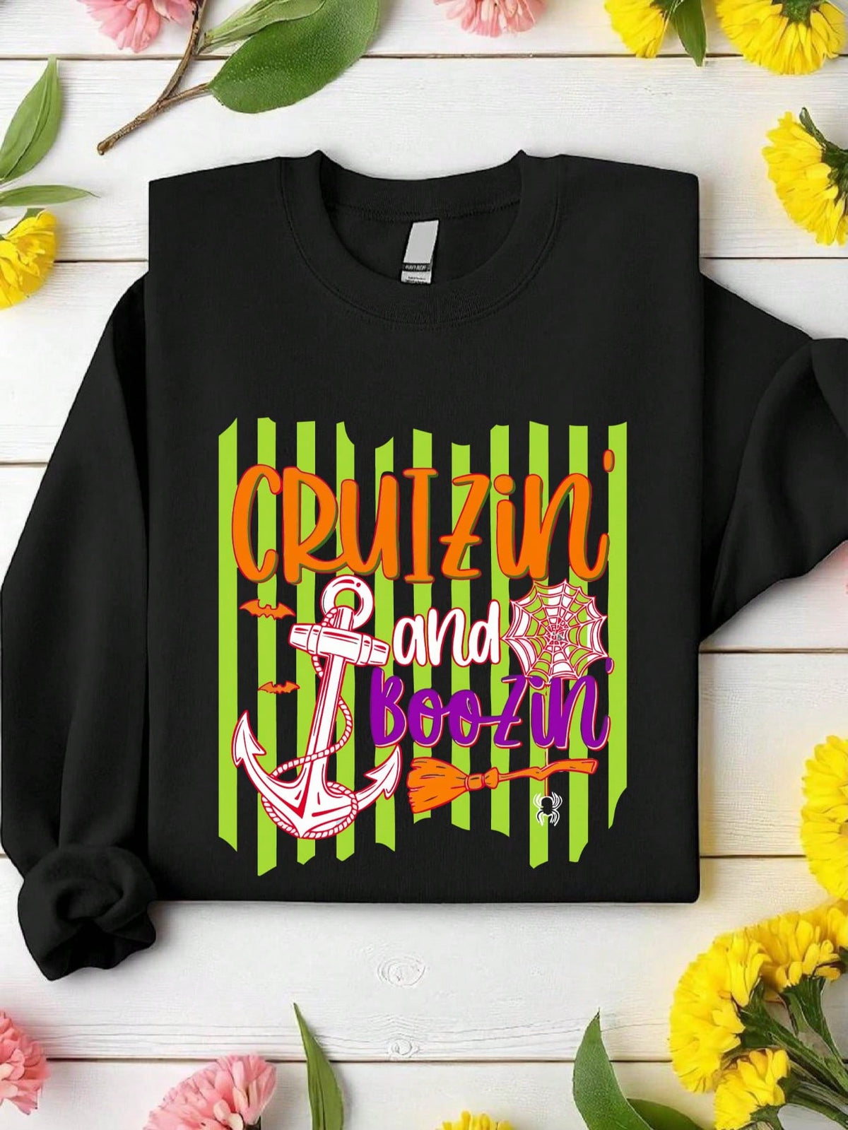 Halloween Cruisin' And Boozin' Sweatshirt