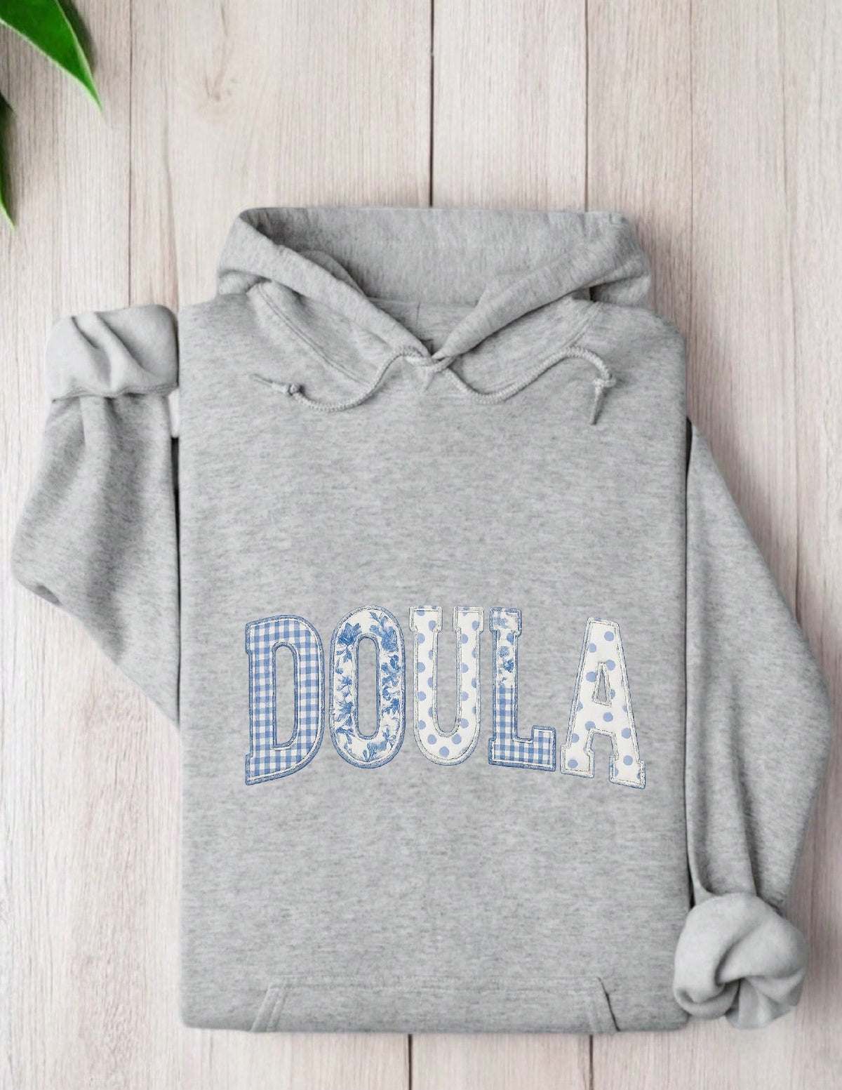Doula Faux Patchwork (DTF Graphics Print) Hoodie