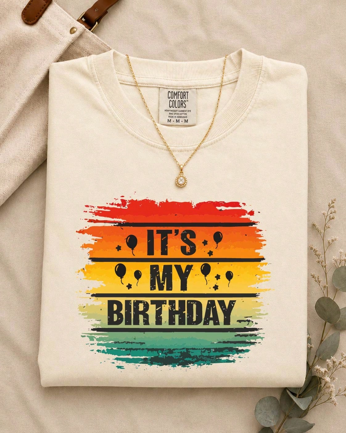 Sunset View It's My Birthday Comfort T-Shirt